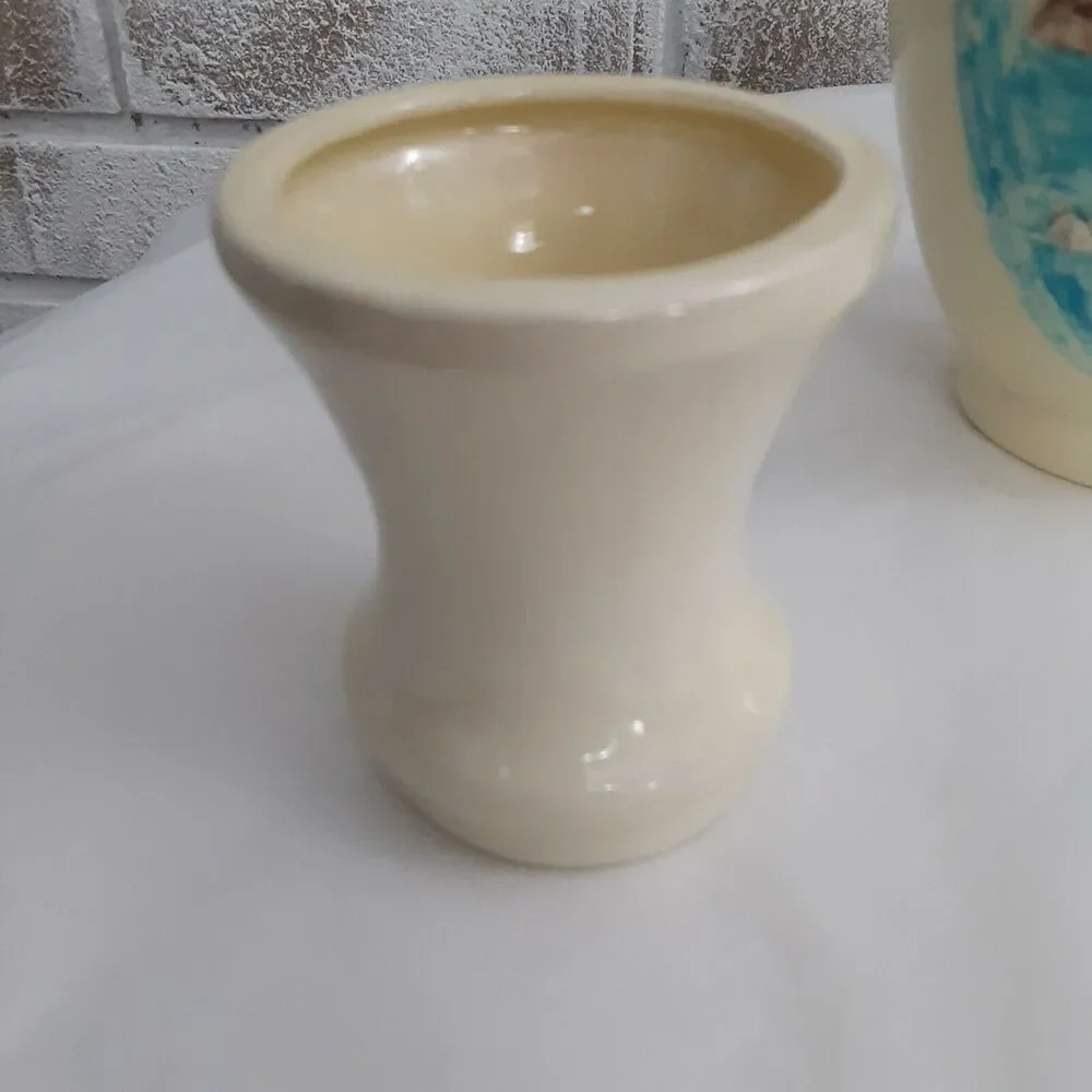 Vintage Unique Ceramic Vase/Vessel 3pc Artist Signed